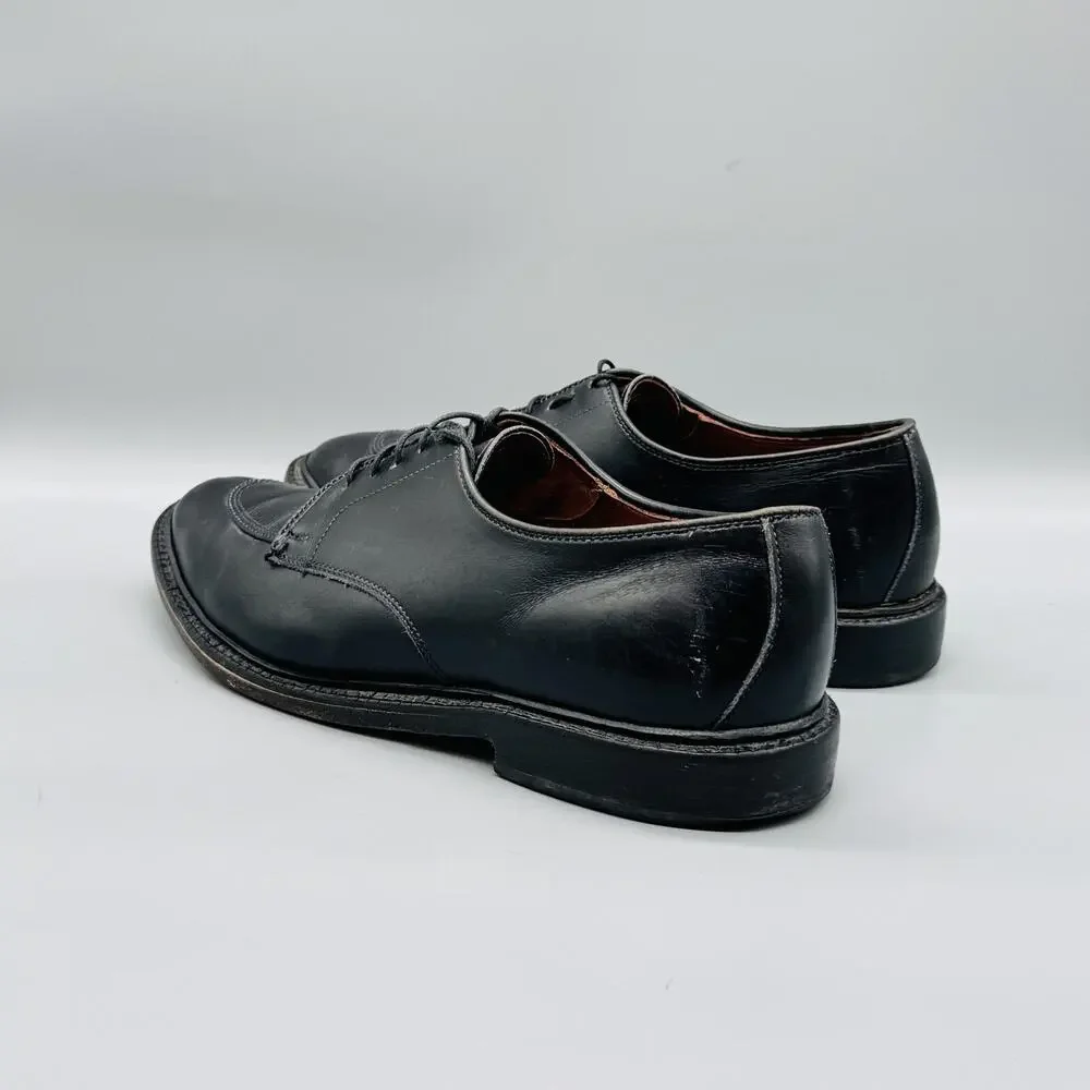 Allen Edmonds Shoes Mens 10.5 Black Leather Split Toe Derby Oxford Dress Classic